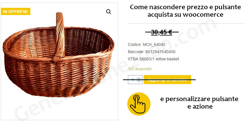 WooCommerce modalità catalogo e personalizzazione